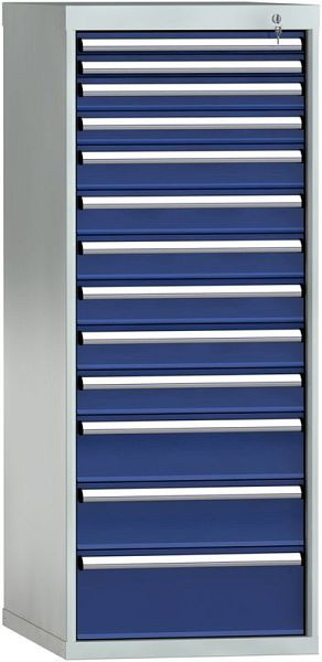 Armoire à tiroirs KLW 1450 x 572 x 750 mm H x L x P, dimensions d'installation : 1350 mm, division : 27x36 unités, SEB1450-13UP-001