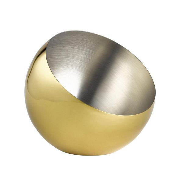 Bol APS "SPHERE", Ø 24 cm, hauteur 21 cm, 2 litres, acier inoxydable, aspect doré, 40775