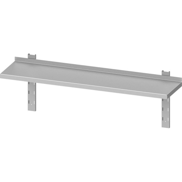 Étagère murale Stalgast ECO avec supports et rails muraux 1200x300x400 mm réglable en hauteur, à monter soi-même (AISI201), DWB12361