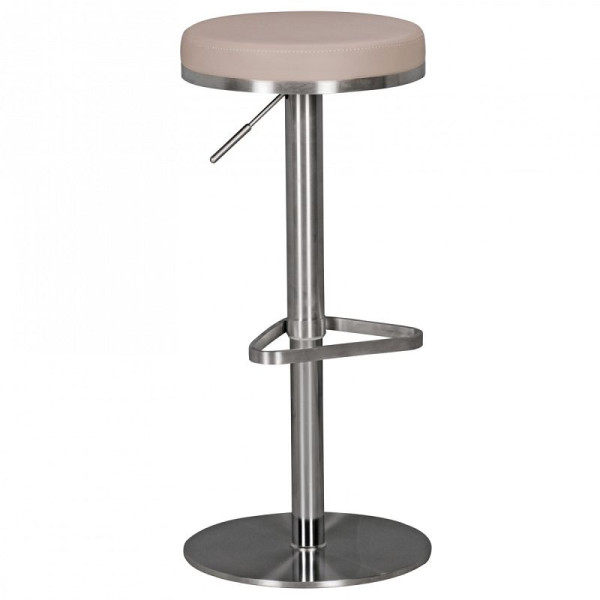 Tabouret de bar Wohnling Taube en acier inoxydable, hauteur d'assise réglable 57 - 82 cm, WL1.942
