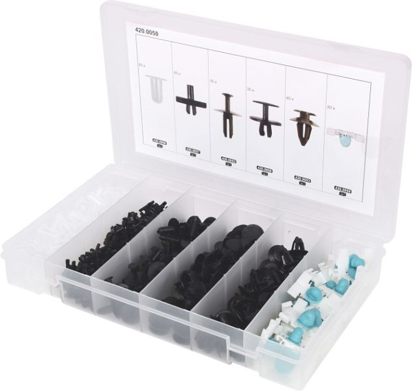 Jeu de clips de fixation KS Tools pour BMW, 290 pièces, 420.0050