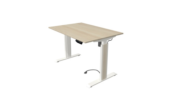 Kerkmann table debout/assise Move 1 advance 120 x 80 cm structure blanc, plateau érable, 10190450