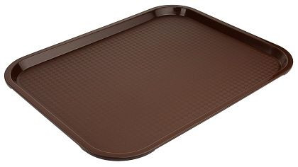 Plateau Contacto Fast Food 45 cm polypropylène marron 45x35 cm, 5353/004