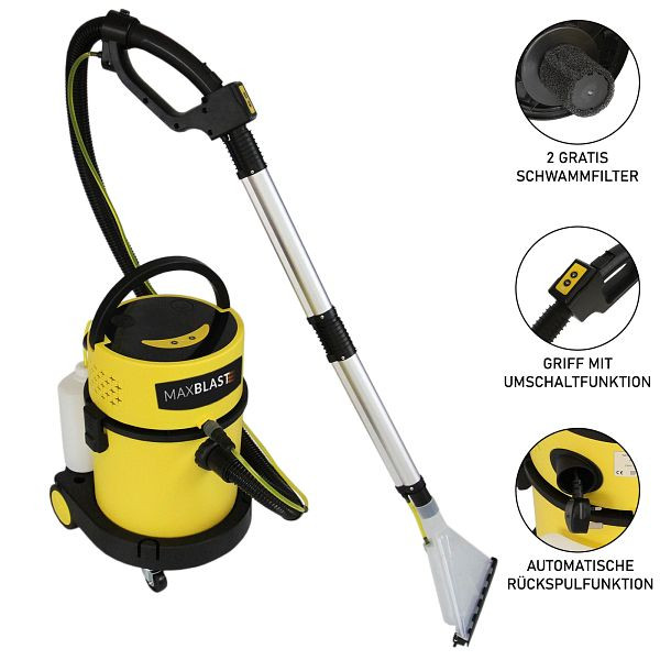 MAXBLAST 3 en 1 shampooing aspirateur eau et poussière, 20 L, 28557