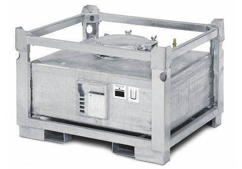 Réservoir DENIOS ASF, simple paroi, volume 200 litres, galvanisé à chaud, 117-951