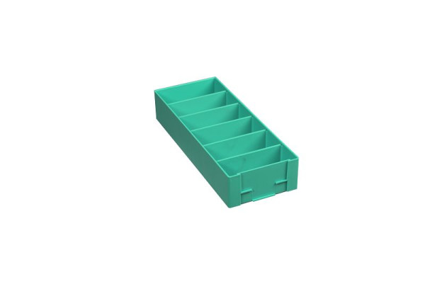 Plastipol-Scheu K/3 REGALBOX POL.IA VERT, 280 mm x 110 mm x 55 mm, 23K30K0017