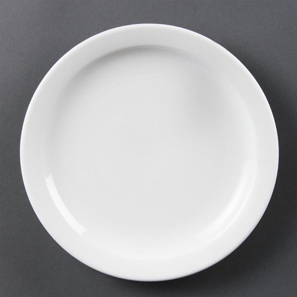 Assiette blanche OLYMPIA à rebord étroit 20cm, UE: 12 pièces, CB488