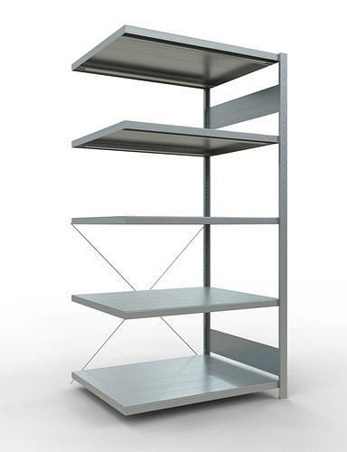 Rayonnage à étagères Schulte, panneau supplémentaire, 5 niveaux de rangement, traverse, charge du compartiment 250 kg, 1006 x 836 x 2000 mm, 278754