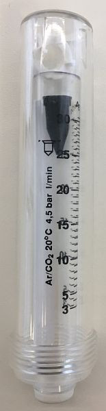 Verre de vue du débitmètre ELMAG, Ar/Co2 3-30 L/min. pour ECOMAT 2000 (1427001), 9054170