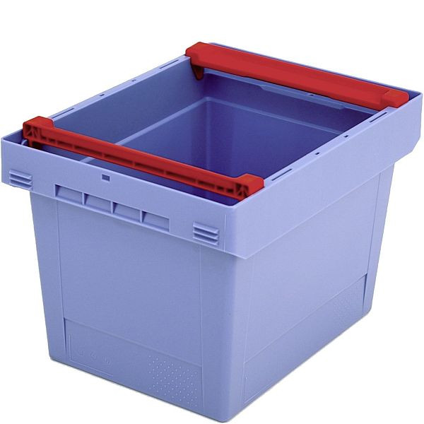 BITO conteneur réutilisable MB couvercle/barre/skid /MBB43271 400x300x273 bleu pigeon, barre, C0402-0030