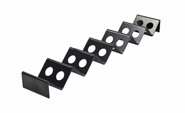 Présentoir à snacks Schneider - forme de vague, 530x85x40 mm, polystyrène noir, 227552