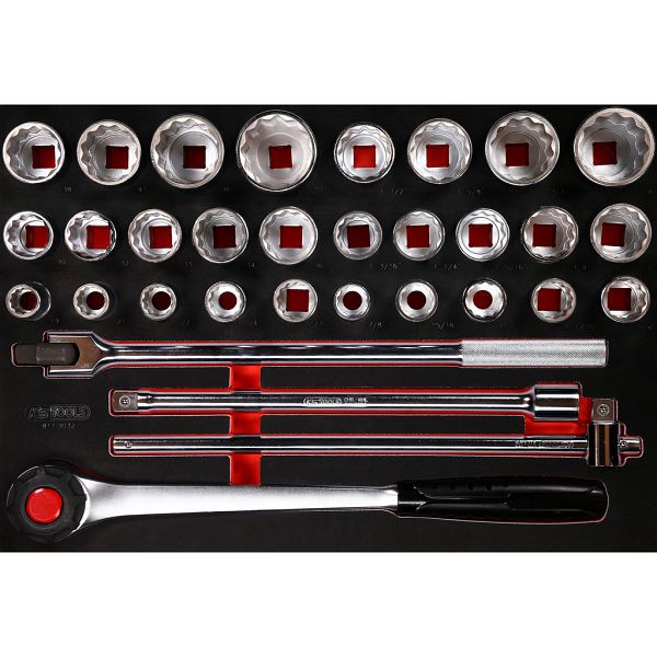 KS Tools PERFORMANCEplus jeu d'outils clé à douille 3/4' 32 pièces, 811.0032