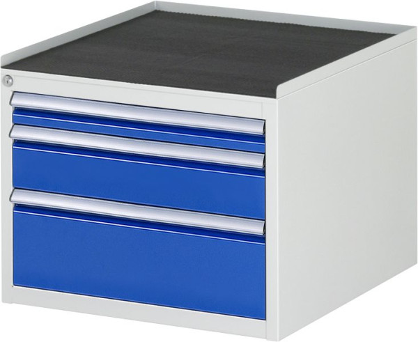 Armoire à tiroirs RAU série 7000, L580xP650xH465mm, tiroirs : 1xH60, 1xH120, 1xH180mm, support métallique, 03-L2.1A-MT.11