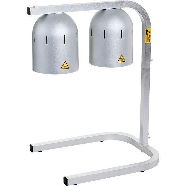 Lampe chauffante double buffet Stalgast, 0,5 kW, dimensions 360 x 480 x 605 mm (LxPxH), BB0103002