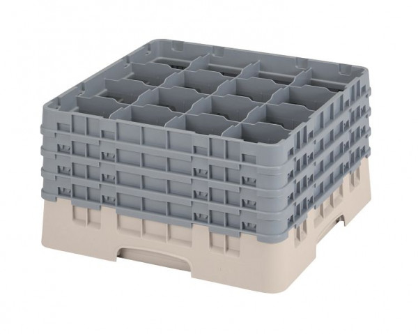 Panier de lavage Cambro 16 compartiments Camrack® Hauteur: 23 cm Beige, SU: 2 pièces, 16S900184