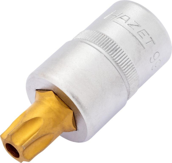 Douille tournevis Hazet TORX®, carré creux 12,5 mm (1/2 pouce), profil TORX® inviolable, T55H, 992-T55H