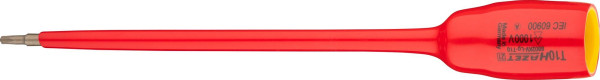 Douille tournevis Hazet, carré creux 10 mm, profil intérieur TORX®, T10, version longue, 8802KV-LG-T10