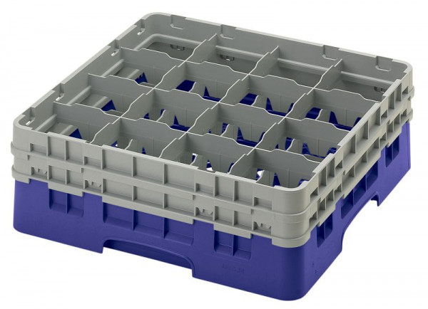Panier de lavage Cambro 16 compartiments Camrack® hauteur: 15 cm bleu marine, SU: 4 pièces, 16S534186