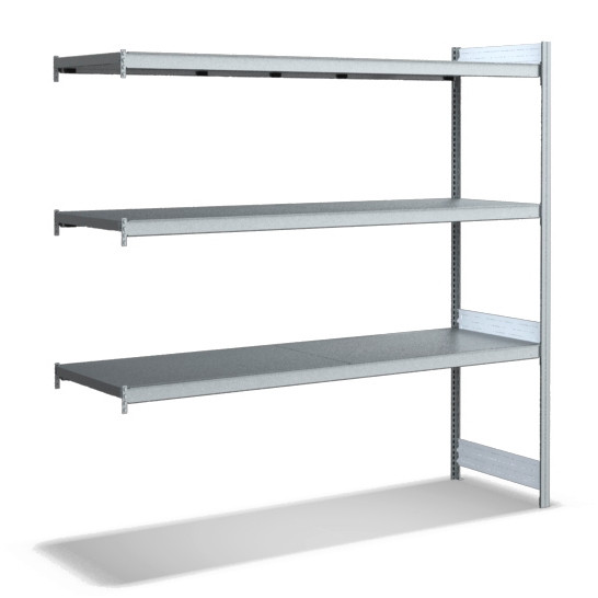 BITO grand kit d'extension d'étagère /350kg 1999x2016x624 étagère à 3 niveaux galvanisée, C1256-0020