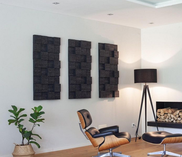 Absorbeur sonore tridimensionnel Silenti "Cube Level M", anthracite, 92742515058