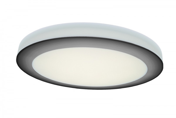 rutec Projekt ASCAR applique murale et plafonnier On / Off, diamètre 335mm, H70mm, 230V, 16W, IP20, 4000K, CRI80 - gris, PBE134