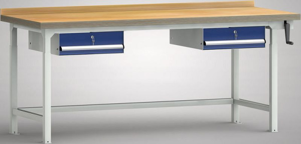 Etabli professionnel hydraulique KLW - 2000 x 800 x 750 - 950 mm L x P x H, WPHL01-20M45-E2D03
