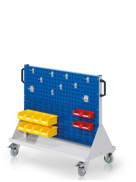 Chariot Bedrunka+Hirth RasterMobil® - taille 2, dimensions : 1000 x 500 x 890 mm, 1 x assortiment de porte-outils 10 pièces, 04.41.1016