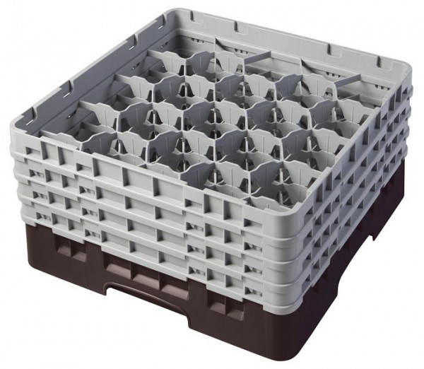 Panier de lavage Cambro 20 compartiments Camrack® 21,5 cm Marron, paquet de 2, 20S800167