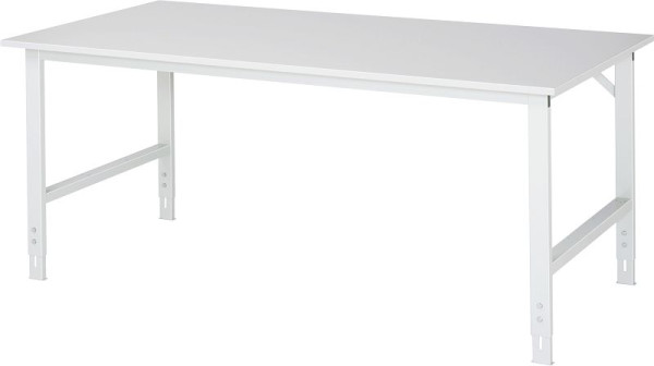Table de travail série RAU Tom (6030) - réglable en hauteur, plaque en mélamine EGB, 2000x760-1080x1000 mm, 06-625ME10-20.12