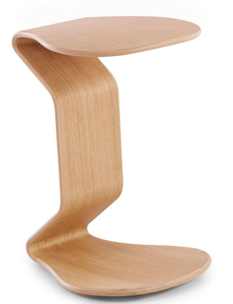 Tabouret NEST NATURE sans coussin d'assise, surface plaqué hêtre huilé, pour adolescents et adultes, hauteur d'assise 54 cm, 1117H_96