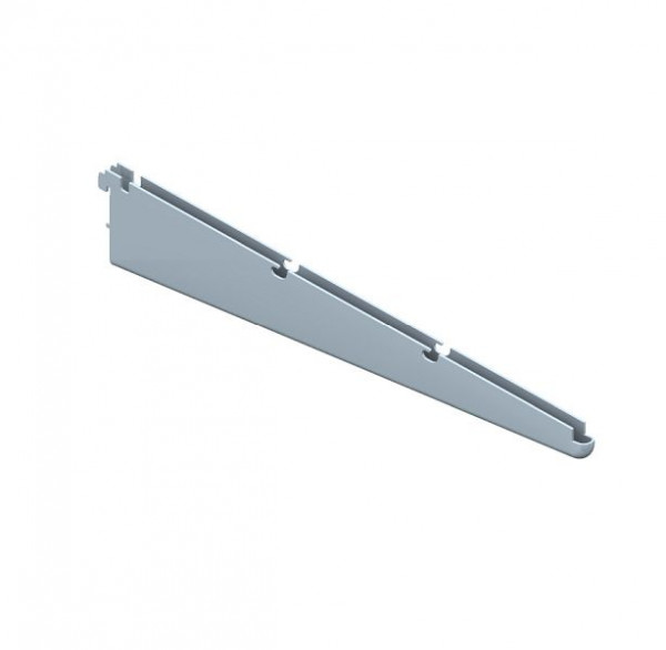 Système d'éléments SUPPORT DE SOL TWIN WIRE, UE: 10 pièces, 420 mm, ALU BLANC, 10205-00004