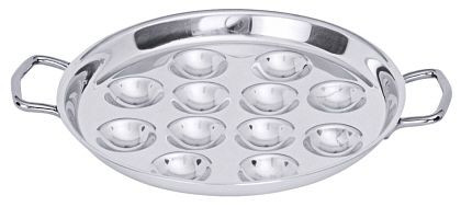 Assiette à escargots Contacto avec poignées pour 12 escargots, 6885/012