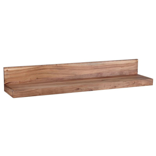Étagère murale Wohnling MUMBAI en bois d'acacia massif 110 cm, style maison de campagne, bois véritable, produit naturel, WL1.577