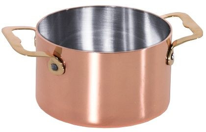 Contacto Cocotte 9 cm en cuivre/acier inoxydable, 8768/090