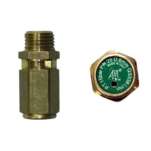 Soupape de surpression AEROTEC 15 bar - 1/4 pouce AG - 1er étage VERT, 9049032