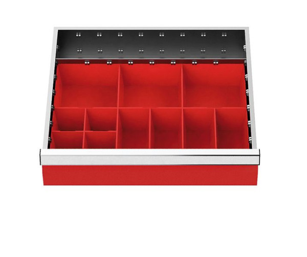 Insert de tiroir Bedrunka+Hirth, série T500-4, boîtes pour petites pièces, largeur 450 mm, 146-132A