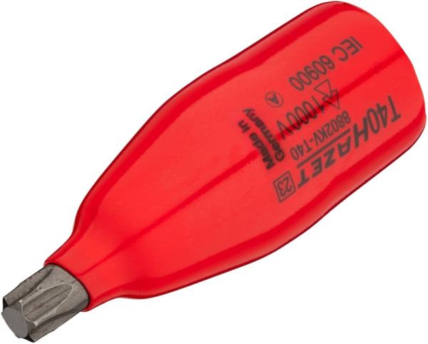 Douille tournevis Hazet, carré creux 10 mm, profil intérieur TORX®, T40, version courte, 8802KV-T40