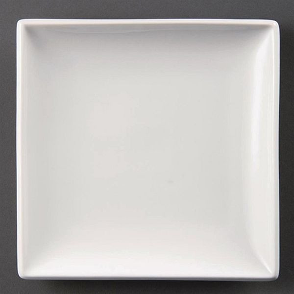 OLYMPIA Assiettes carrées en blanc 29,5 cm, UV: 6 pièces, U156