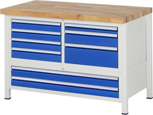 Etabli RAU série 8000 - modèle 8933, L1250 x P700 x H840-1040 mm, 13-8933A2-127B4H.11