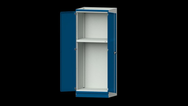 Établis ANKE armoire de base système d'armoires modulaires, modèle 103, 865 x 720 x 2200 mm, boîtier vide avec portes, RAL 7035/5010, 631.107