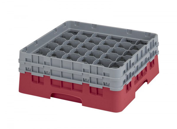 Panier de lavage Cambro 36 compartiments Camrack®, canneberges 13,3 cm, lot de 4, 36S434416