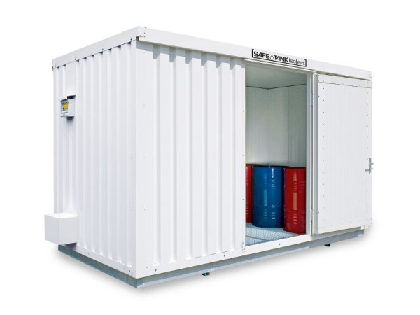 SÄBU SAFE Tank STI 1350 ALG, isolé (installation extérieure), entièrement assemblé, plastifié RAL 9002, 4305 x 2170 x 2520 mm