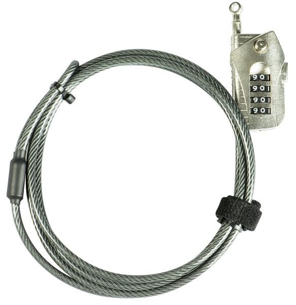 BURG-WÄCHTER câble antivol réglable 720 200 Snap + lock, LxP (extérieur) : 4,5 x 2000 mm, UE : 5 pièces, 29830