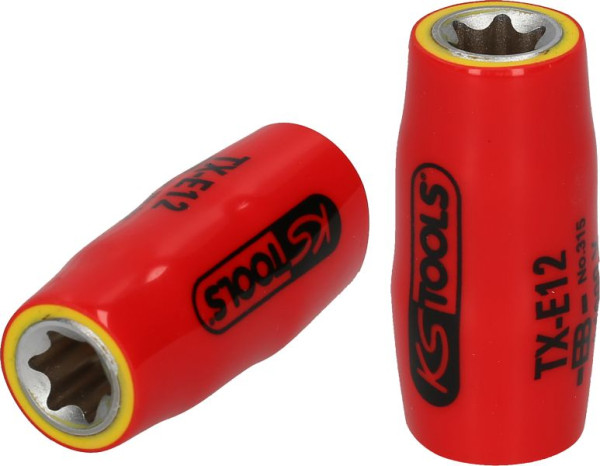KS Tools Douille Torx E 3/8" avec isolation de protection, E14, 117.2385