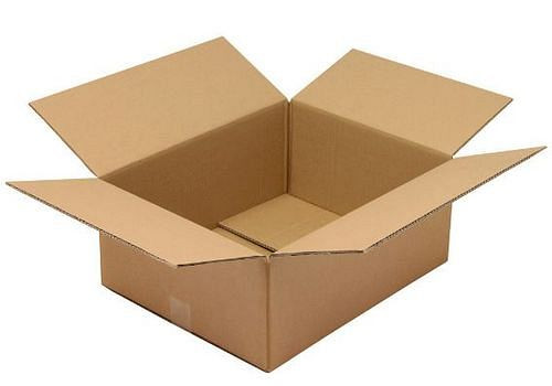Boîte pliante en carton ondulé TransPak à 2 parois, dimensions intérieures 500 x 400 x 200 mm, qualité 2.30BC, paquet de 10, 299363