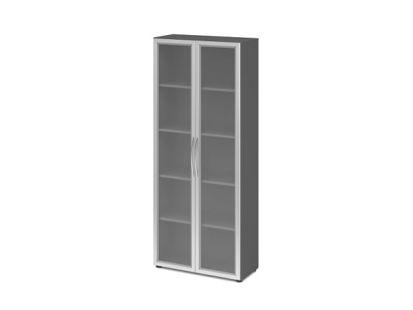 Vitrine Hammerbacher 5OH 34, profondeur 6 cm BM graphite, V4200/G/S/BM