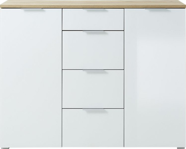 Buffet GERMANIA 3982, Effet chêne de Navarre/blanc, 3982-242
