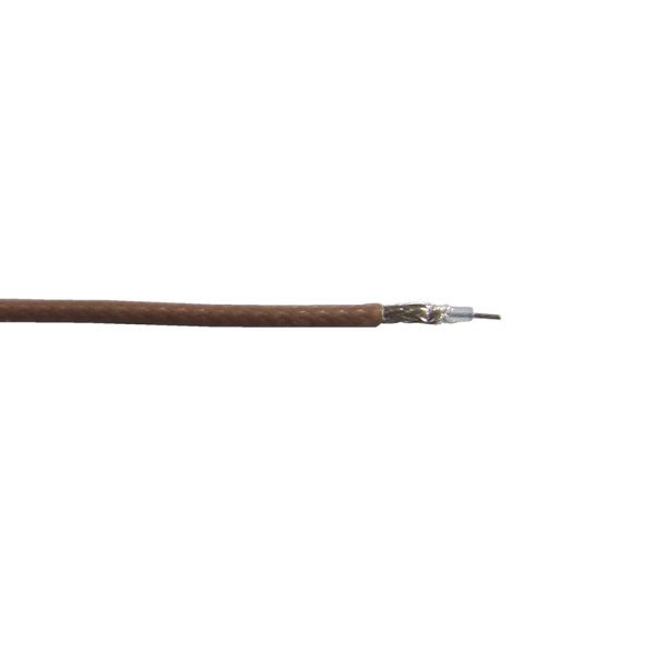 Câble haute fréquence connectivité bda RG 316-FEP MIL-C17 marron / transparent - bobine 100m, 11049211