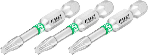 Embout Hazet, 6 pans plein 6,3 (1/4 pouce), profil intérieur TORX®, T20, nombre d'outils : 3, version longue, ouverture de clé : T20, 2223NSLG-T20/3