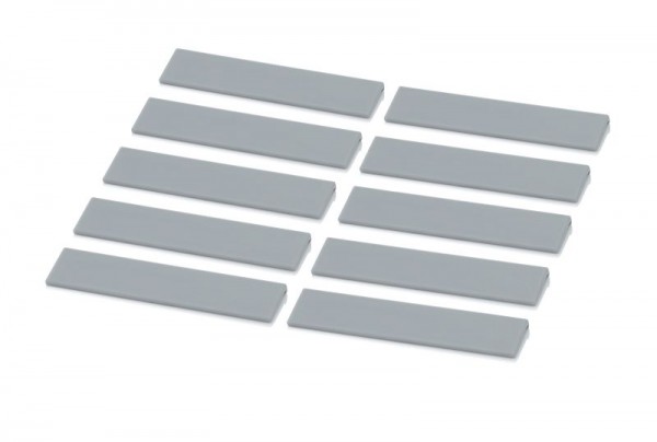 Boîtes d'assortiment d'accessoires Auer, lot de 10 étiquettes gris argenté, SB E-7001 S